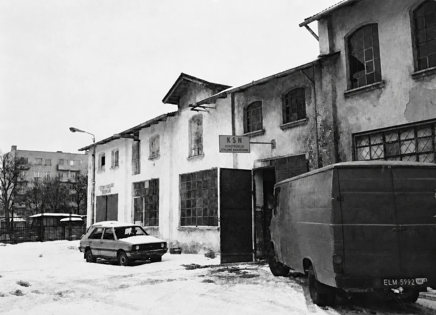 Historyczne zdjęcie zakładu KSN
